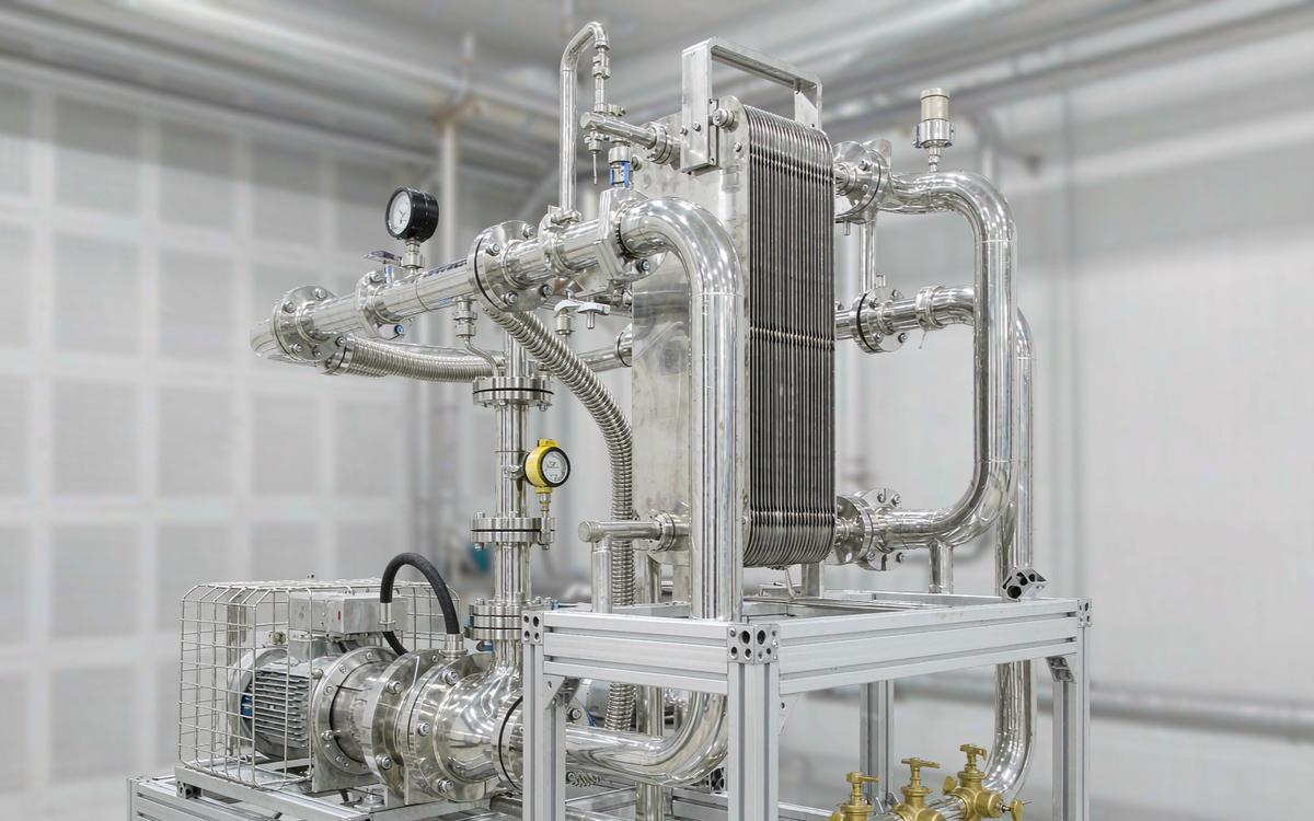 Purified water distribution skid